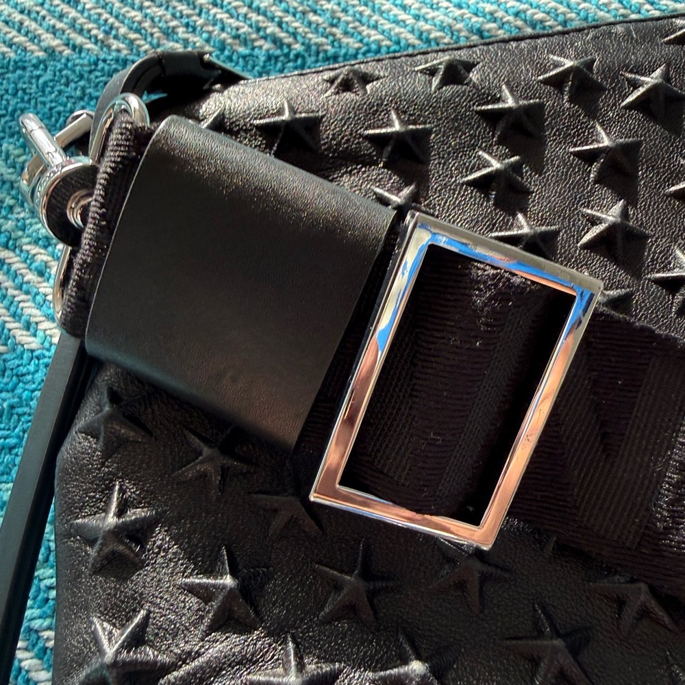 All Saints Black Star-Studded Crossbody Bag - Picture 11 of 16